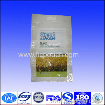 Quad-seal Plastic Bag For Rice Packing 